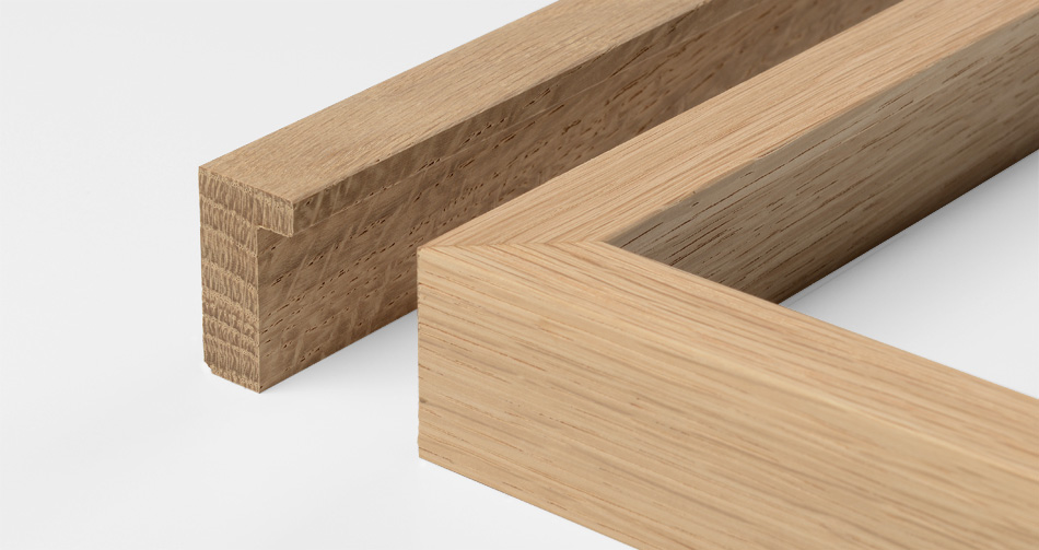 SKANDI: legno massello in quercia 18x33