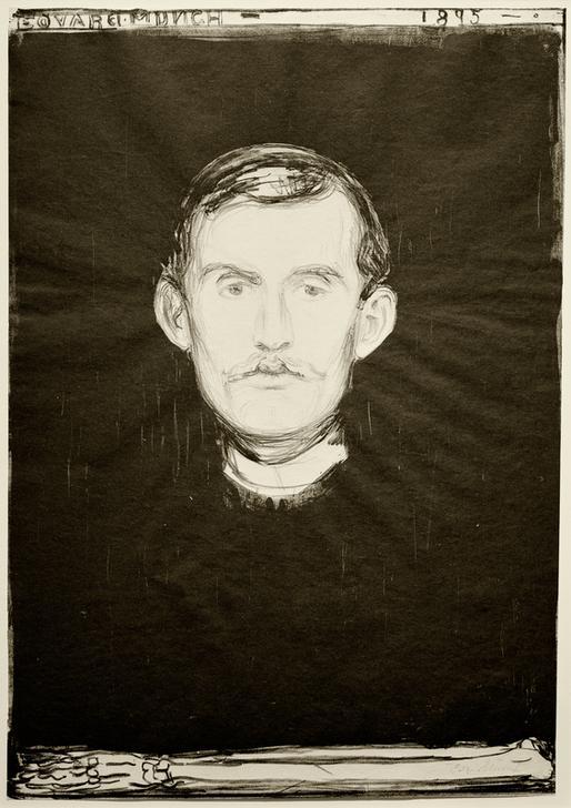 Autoritratto di Edvard Munch