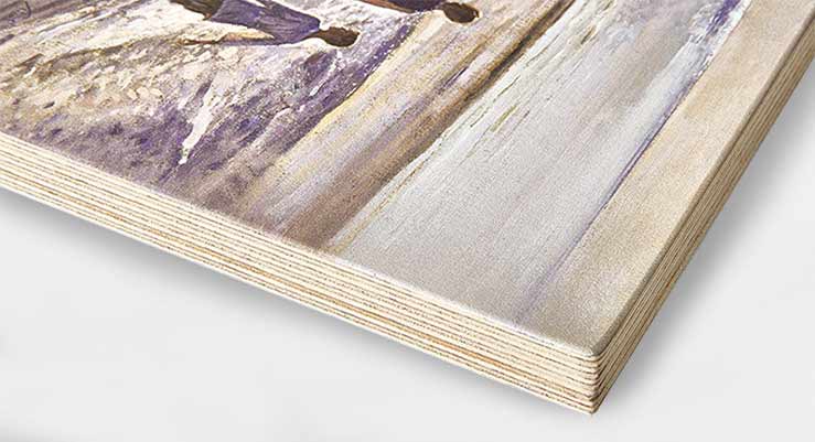 Stampa su legno, quadri stampati su legno naturale o bianco su  COPIA-DI-ARTE.COM