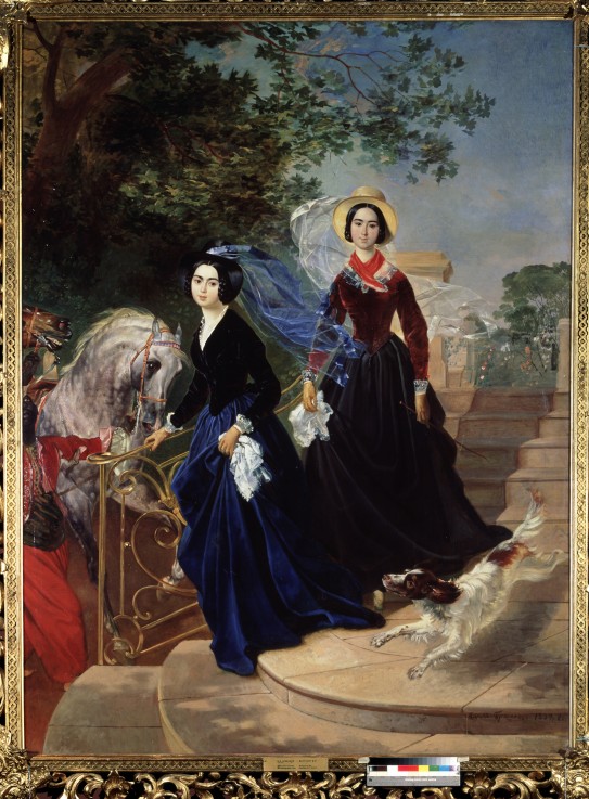 Portrait of Shishmaryev's Sisters a Brüllow