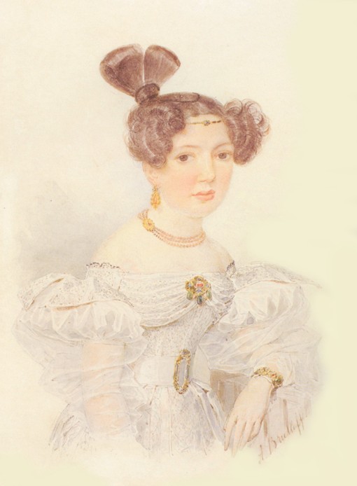 Portrait of Yekaterina Ivanovna Zagryazhskaya (1779-1842) a Brüllow