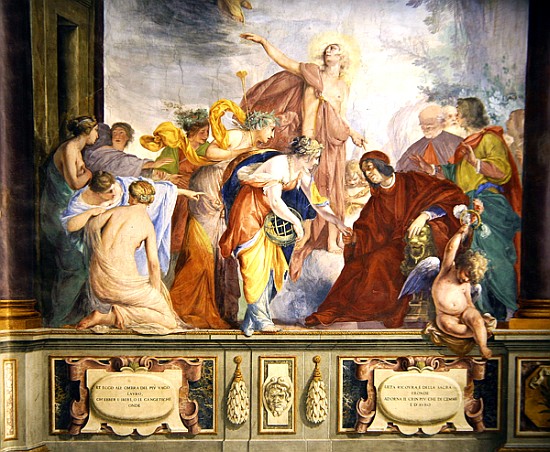 Lorenzo de Medici and Apollo welcome the muses and virtues to Florence a Cecco Bravo (Francesco Montelatici)