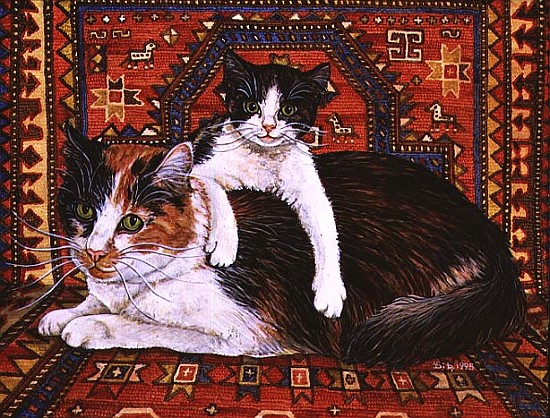 Kit-Cat-Carpet, 1995 (acrylic on panel)  a Ditz 