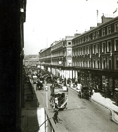 A View of Westbourne Grove, London, showing Whiteley''s department store, c.1890 a English Photographer