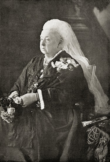 Queen Victoria (1819-1901) c.1899 (black and white photograph) a English Photographer