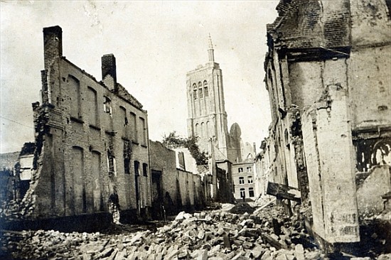 St. Jacob''s Church, Ypres, June 1915 a English Photographer