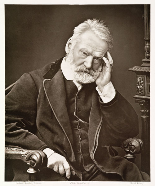 Victor Hugo (1802-85), from ''Galerie Contemporaine'', c.1874-78 (b/w photo)  a French Photographer