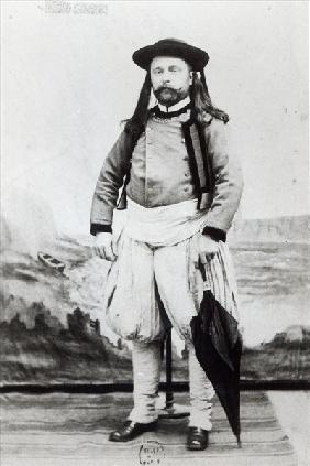 Emile Zola (1840-1902),fotografato a Quimper (foto) 