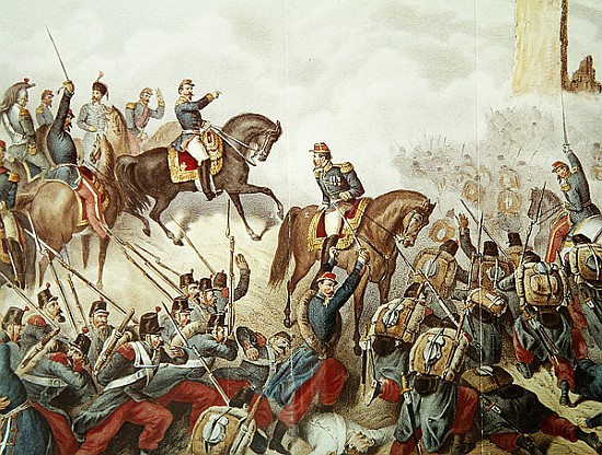 The Piedmontese and the French at the battle of San Martino in 1859 a Scuola Italiana