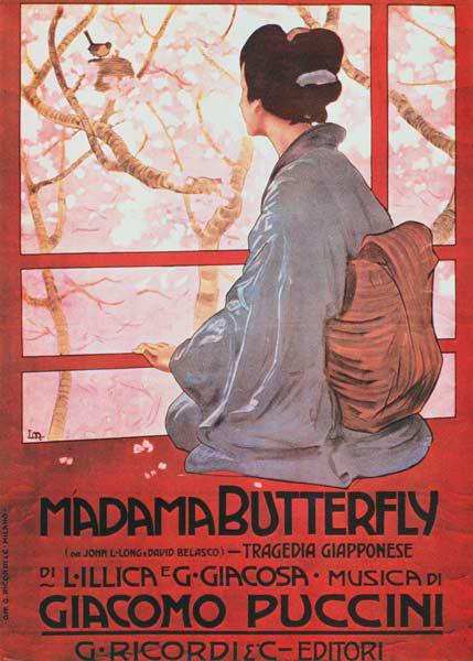 Locandina di ''Madame Butterfly'' Giacomo Puccini (1858-1924)