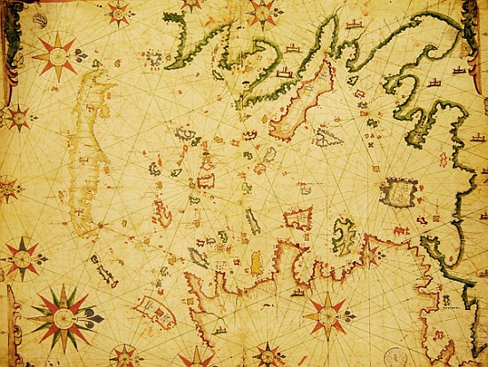 The Aegean Sea, from a nautical atlas, 1651(see also 330926-330927) a Pietro Giovanni Prunes