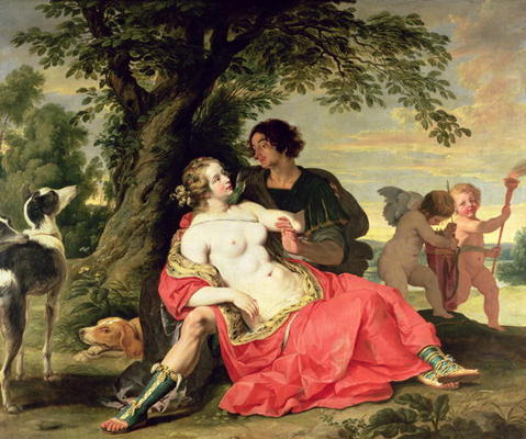 Venus and Adonis, c.1620 a A. Janssens