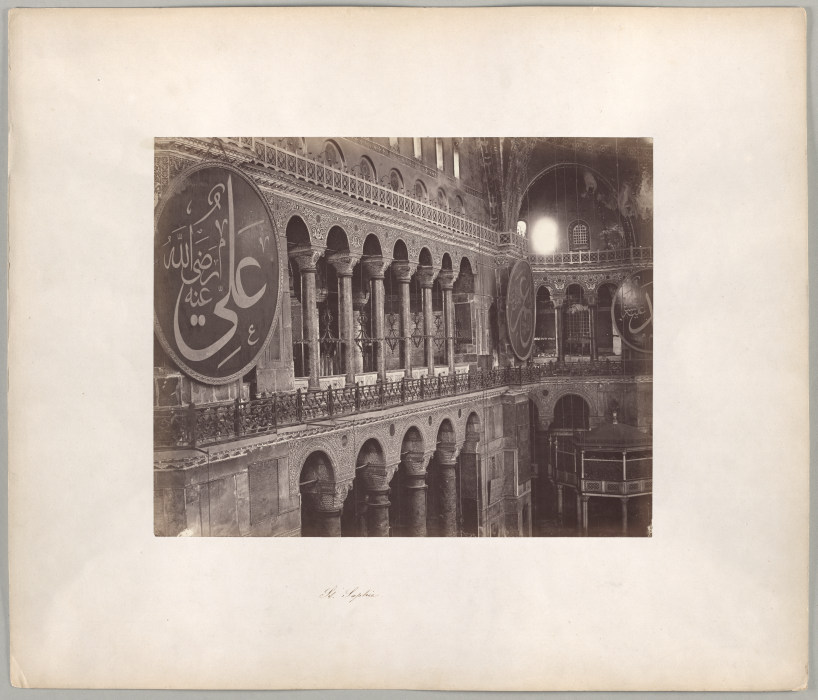 Constantinople: Interior of the Hagia Sophia a Abdullah Frères