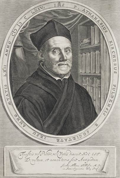 Portrait of Athanasius Kircher (1602-1680) a Abraham Bloemaert