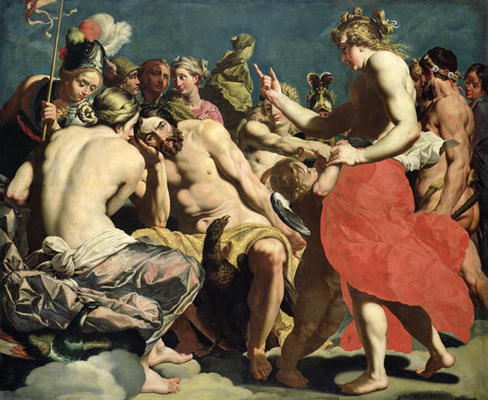 The Gods of Olympus (oil on canvas) a Abraham Janssens van Nuyssen
