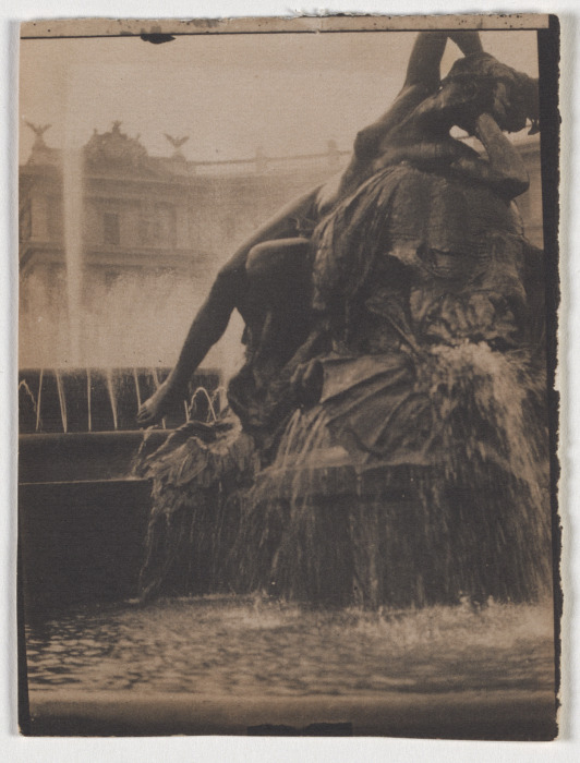 Figurative Fountain on a Square a Adolf DeMeyer