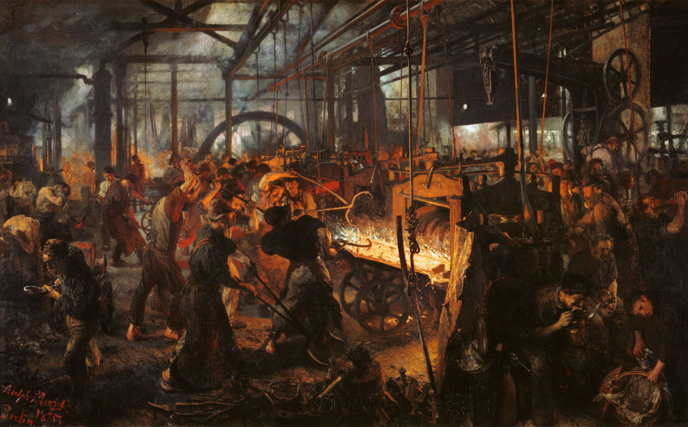 Iron mill a Adolph Friedrich Erdmann von Menzel