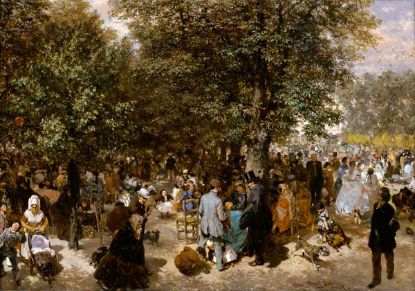 Ein Nachmittag im Tuileriengarten a Adolph Friedrich  von Menzel