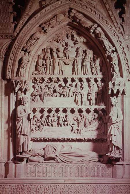 Tomb of Dagobert I (605-39), King of the Franks, restored a Adolphe Victor Geoffroy-Dechaume