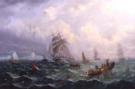 Shipping in Choppy Seas of Scarborough a Adolphus Knell