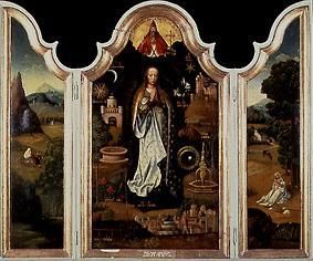 Immaculata triptych a Adriaen Isenbrant