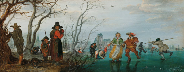 Winter (Amusement on the Ice) a Adriaen Pietersz. van de Venne
