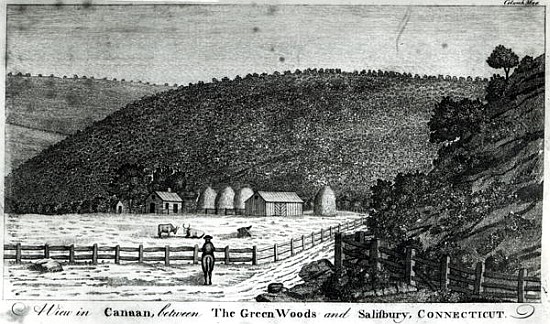 A Farm in Canaan, Connecticut, from ''Columbia Magazine'' a (after) American School