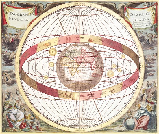 Planisphere, from ''Atlas Coelestis''; engraved by Pieter Schenk (1660-1719) and Gerard Valk (1651-1 a (after) Andreas Cellarius