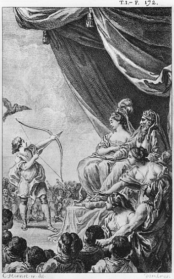 Formosante and Amazan, illustration from ''La Princesse de Babylone'' by Voltaire (1694-1778) a (after) Charles Monnet