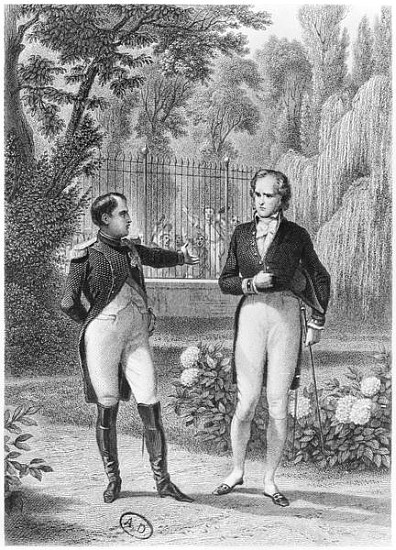 Meeting Between Napoleon I (1769-1821) and Benjamin Constant de Rebecque (1767-1830) from ''Memoires a (after) Felix Philippoteaux