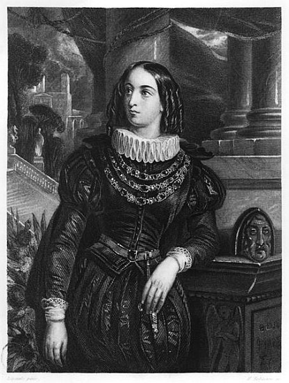 Lelia, illustration from ''Lelia'' George Sand (1804-76) ; engraved by John Henry Robinson (1796-187 a (after) Francois Gabriel Guillaume Lepaulle
