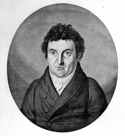 Johann Gottlieb Fichte; engraved by Johann Friedrich Jugel after a painting of 1808 a (dopo) Heinrich Anton Dahling