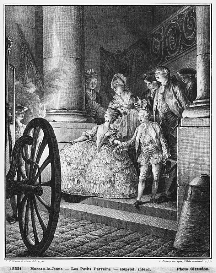 The Little Godfathers, 1776; engraved by in 1777 Pierre Charles Baquoy (1759-1829) and Charles Emman a (after) Jean Michel the Younger Moreau