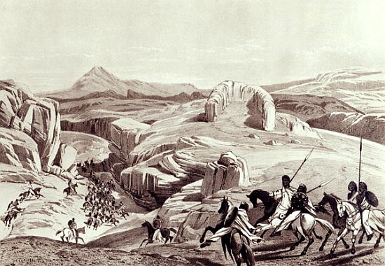 Wadela Plateau (Abyssinian Horsemen); engraved by J.Ferguson a (after) Sir Richard Rivington Holmes