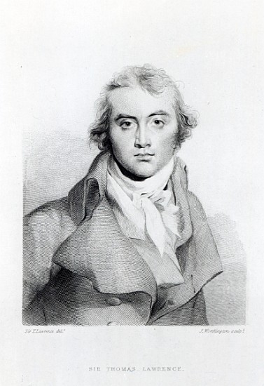 Self Portrait; engraved by J. Worthington a (after) Sir Thomas Lawrence