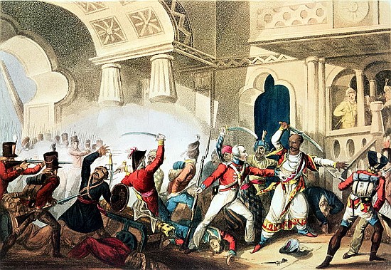 The Storming of Seringapatam, 4th May 1799; engraved by Thomas Sutherland (b.c.1785) a (after) William Heath