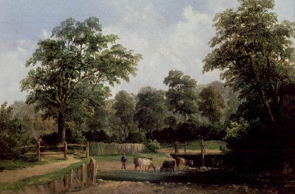 Landscape with cows a A.H. Vickers