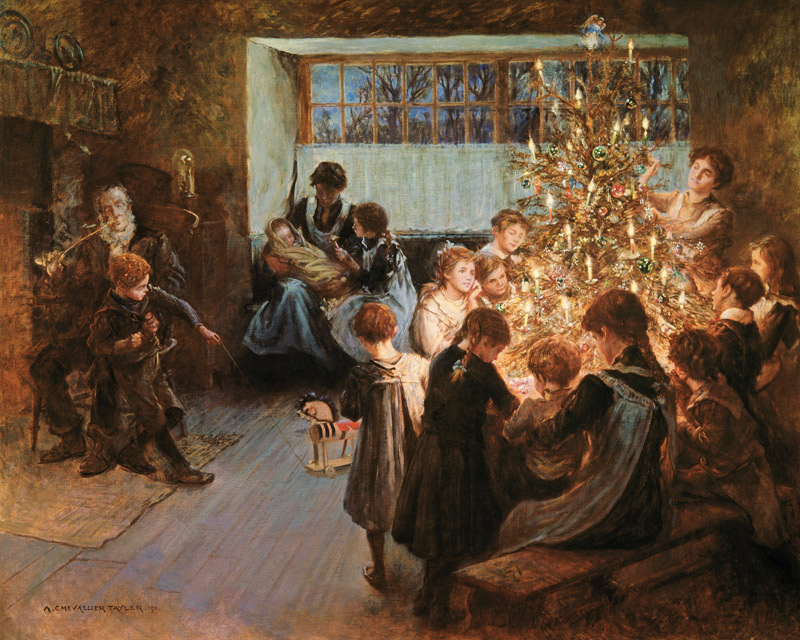 The Christmas Tree a Albert Chevallier Tayler