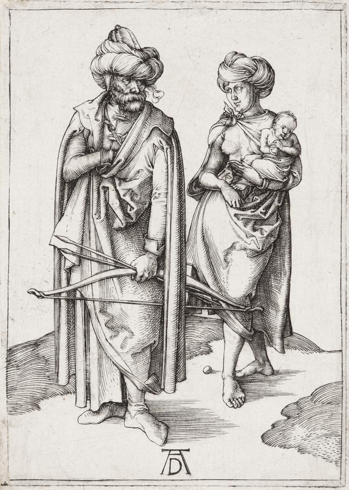 Orientale und sein Weib (Türkenfamilie) a Albrecht Durer