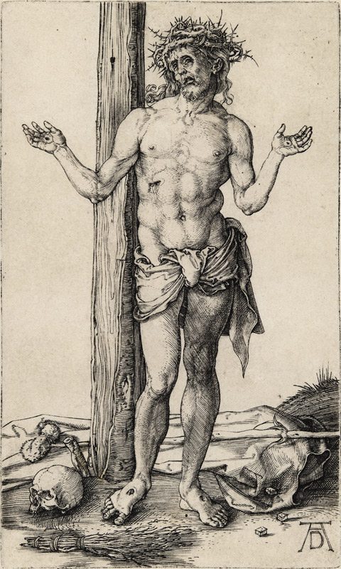 The Man of Sorrows with Arms Outstretched a Albrecht Durer