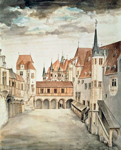 Castello Courtyard, Innsbruck a Albrecht Durer