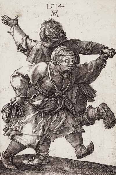 Dürer / Dancing Peasant Couple / 1514 a Albrecht Durer