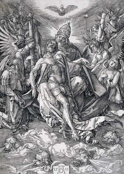 Die Heilige Dreifaltigkeit a Albrecht Durer