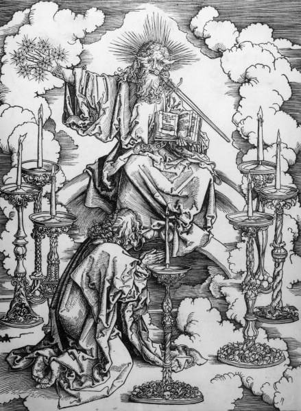 John sees the 7 lamps / Dürer / c.1497/8 a Albrecht Durer