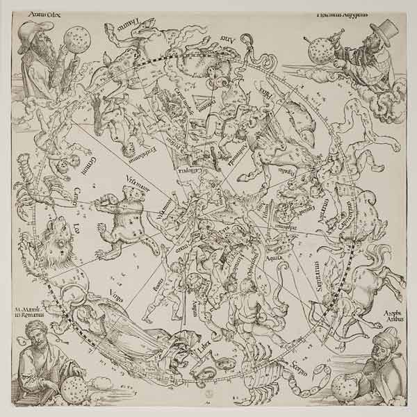 Dürer, Northern Hemisphere /Woodcut/1515 a Albrecht Durer