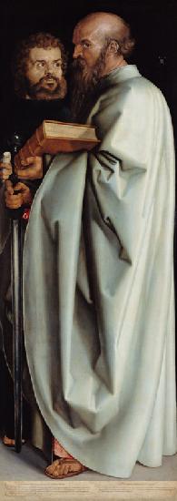 I quattro apostoli, parte destra, Santi Marco e Paolo
