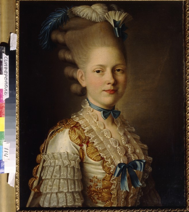 Portrait of Countess Kh. Obolenskaya a Alexander Roslin
