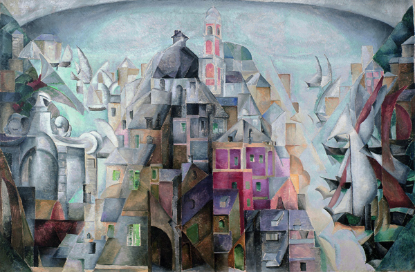 Synthetic view of the city of Diepe a Alexandra Exter