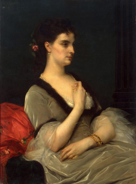 Portrait of Princess Elizabeth Vorontsova-Dashkova a Alexandre Cabanel