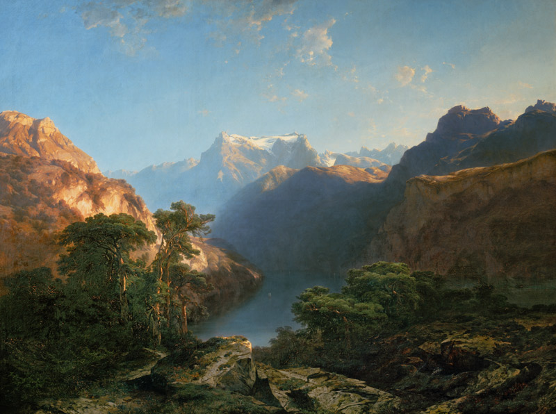 The Urnersee a Alexandre Calame